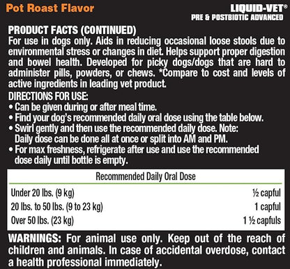 Liquid-Vet K9 Pre & PostBiotic Advanced (Pot Roast, 32oz Economy Size)