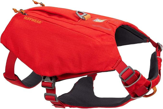 Ruffwear, Switchbak Dog Harness, Pack & Harness Hybrid for Day Trips & Everyday Use, Red Sumac, X-Small