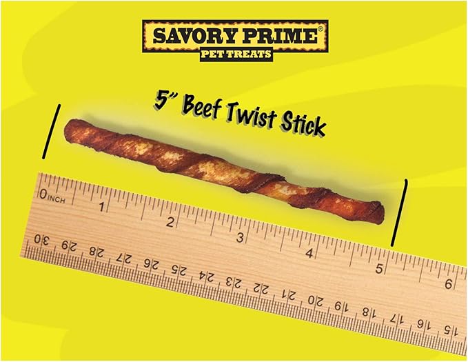 Savory Prime 20-Pack Twist Sticks, Beef