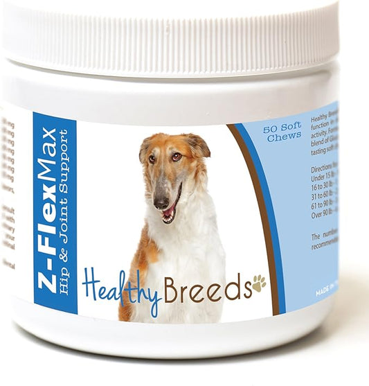 Healthy Breeds Borzois Z-Flex Max Hip and Joint Soft Chews 50 Count