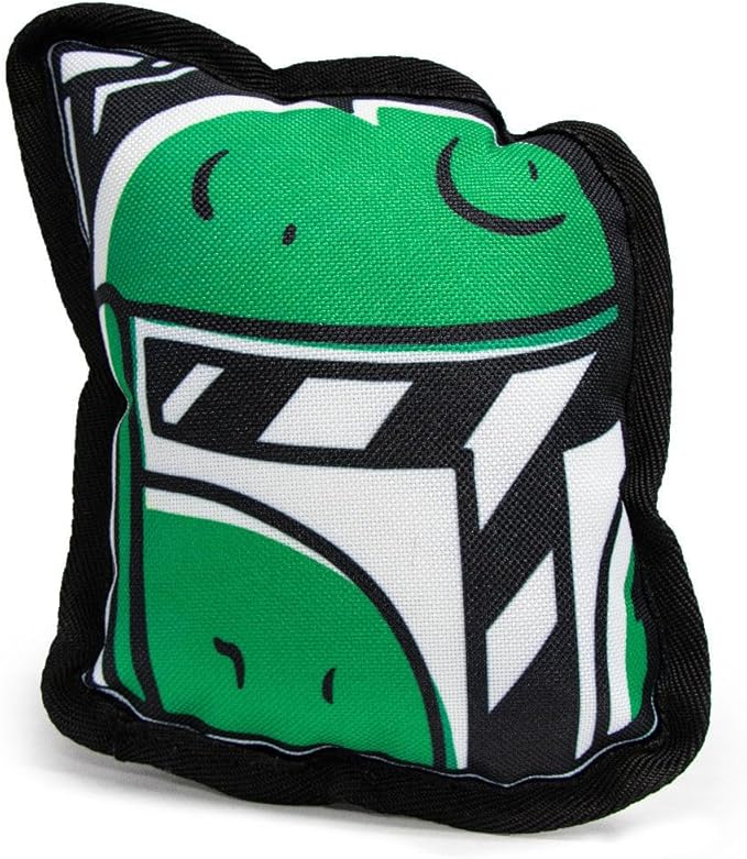 Buckle-Down Dog Toy, Star Wars, Ballistic Squeaker Boba Fett Head 5.0" x 6.0"