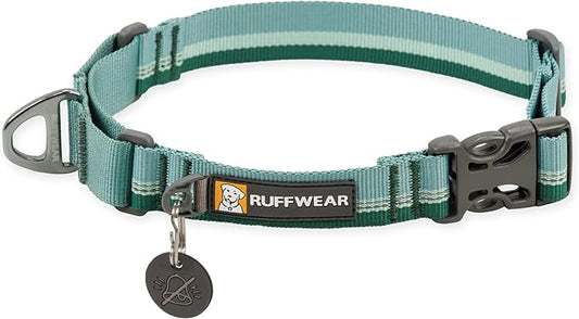 Ruffwear, Web Reaction Dog Collar, Martingale Collar for On-Leash Walking, River Rock Green, 14"-17"