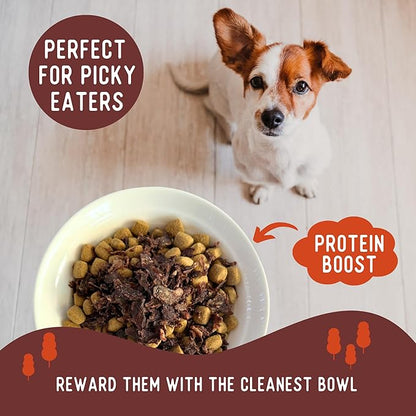 Beg & Barker Pork Dog Food Toppers for Picky Eaters (8 Ounce, Pack of 1) - Bowl Booster with Whole Pork Heart - Premium Meal Mixers for Dogs - Single Ingredient, Human Grade, Grain Free