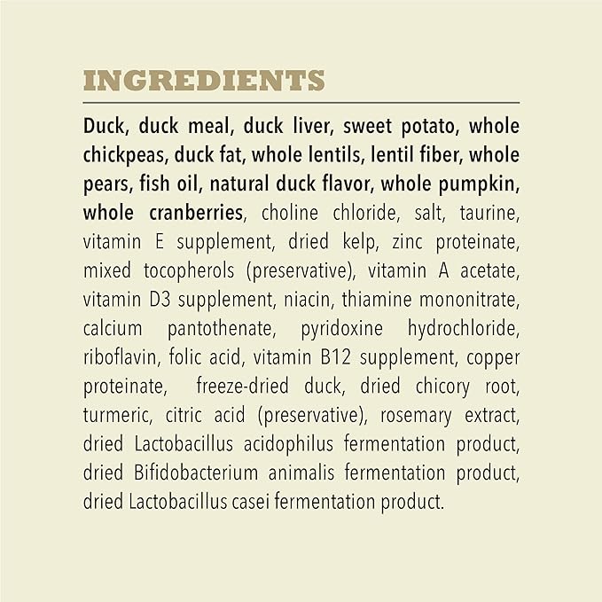ACANA Singles Limited Ingredient Dry Dog Food, Duck & Pear Recipe, Single Protein Source Dog Food Kibble, 4.5lb