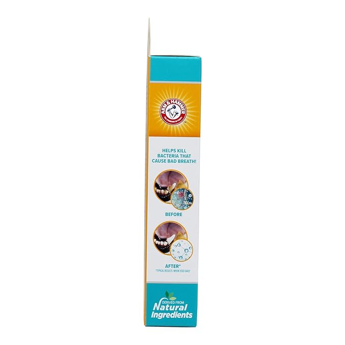 Arm & Hammer for Pets Fresh Breath Enzymatic Toothpaste for Dogs, Vanilla Ginger Flavor | Dog Toothpaste for All Dogs in a Flavor Dogs will Love | 2.5 Ounces - 2 Pack