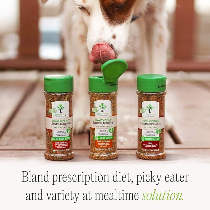 pawTree Food Toppers for Dogs & Cats - Boost Your Pet's Mealtime with These Delicious Pet Food Seasonings - Dry Mixers and Seasonings - Flavor Enhancer for Picky Eaters & Appetite Stimulation