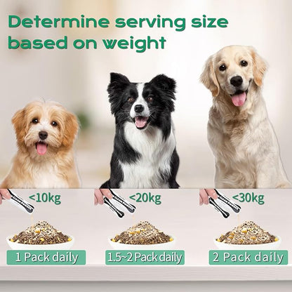 Teeth Clean Powder for Dogs, Dog Breath Freshener, Tartar,Plaque Remover, Dental Care Powder for Small,Medium,Large Dogs, Organic pet supplies-75g