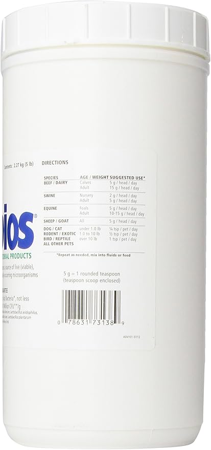 Probios - Digestive Support, for all species, Dispersible Powder - 5 lb