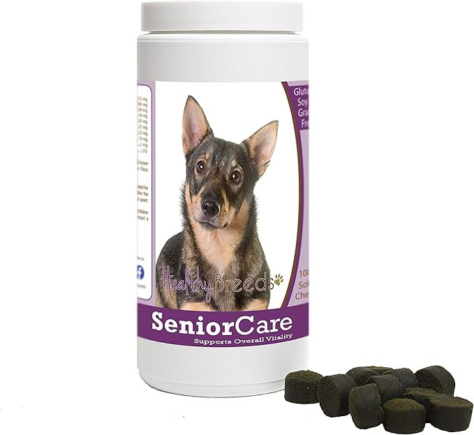 Healthy Breeds Swedish Vallhund Senior Dog Care Soft Chews 100 Count