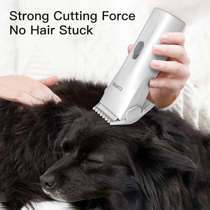 Dog Grooming Kit Clipper for Thick Coat Low Noise Cordless Cat Hair Trimmer Rechargeable Shaver Pet Grooming Tools for Small and Large Animals