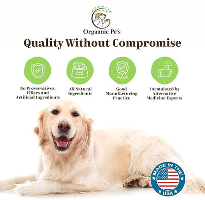 Ultimate Dog PROBIOTIC Chews - Boosts Gut Health and Eases Allergies with PROBIOTICS, POSTBIOTICS, PREBIOTICS (FOS) Inulin - Colostrum - Glutamine - Mushrooms -Pumpkin-QUERCETIN and a SUPERFOOD Blend