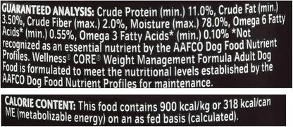 Wellness Core Grain Free Weight Management - 12.5Oz(pack of 12)