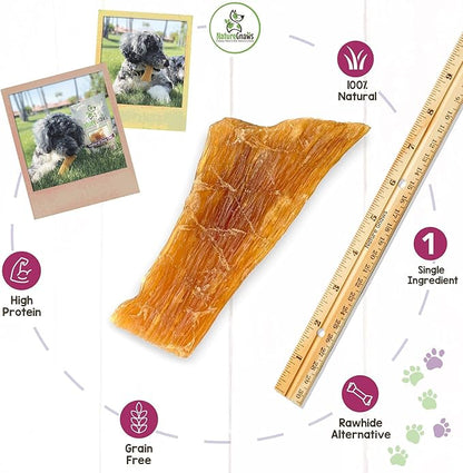 Nature Gnaws Paddywack Tendons for Dogs - Premium Natural Beef Dental Bones - Long Lasting Dog Chew Treats for Medium & Large Dogs - Rawhide Free 5-7 inch