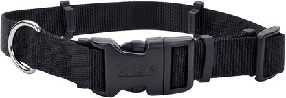 Coastal Pet SecureAway Flea Collar Protectors - Comfortable Dog Collar Accessory - Protective Flea Collar for Dogs - Adjustable Dog & Puppy Flea Collar Protection - Black, 1" x 18-26"