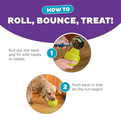 Outward Hound Lil' Snoop Interactive Treat Dispensing Dog Toy, Yellow, Small