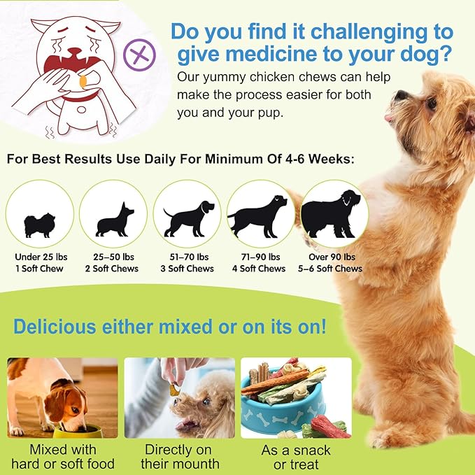 Dog Allergy Relief Chews (120 Count), Dog Allergy Chews, Itch Relief for Dogs, Omega 3 Fish Oil + Pumpkin Enzymes + DHA for Dogs, Anti Hot Spots + Seasonal Allergies, Skin & Coat Immune Health