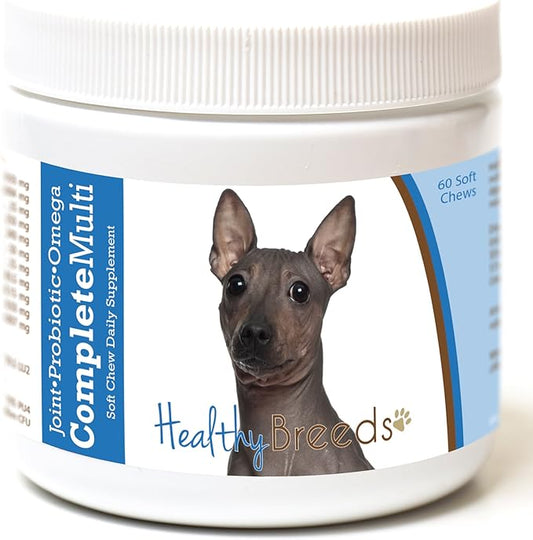 Healthy Breeds American Hairless Terrier All in One Multivitamin Soft Chew 60 Count