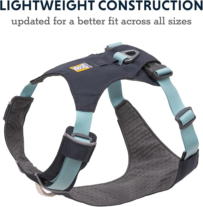 Ruffwear, Hi & Light, Everyday Lightweight Dog Harness, Trail Running, Walking, Hiking, All-Day Wear, Basalt Gray, XXX-Small