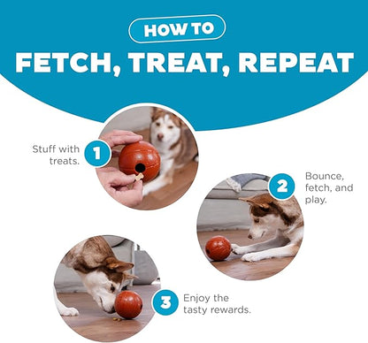 Outward Hound Sport Ballz Basketball Durable Treat-Dispensing Fetch Ball Dog Toy