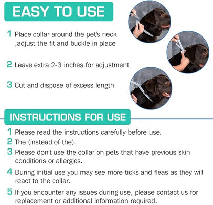 UrbanX Natural Flea Flea & Tick Treatment & Prevention Collar for Medium & Large Dogs, Waterproof, Adjustable (2 Packs)