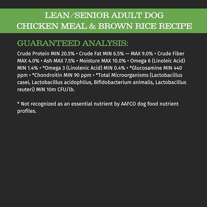 Blackwood Dog Food Made in USA Slow Cooked Dry Dog Food [Natural Dog Food For All Breeds and Sizes], Lean/Senior Chicken Meal & Brown Rice Recipe, Resealable Bag To Preserve Freshness 5lb (Pack of 1)