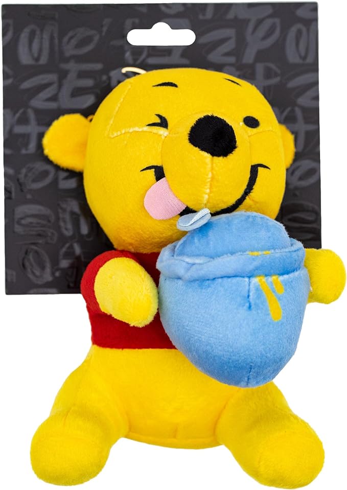 Buckle-Down Disney Dog Toy, Winnie The Pooh Winking Hunny Pot Sitting Pose Pet Toy, Plush