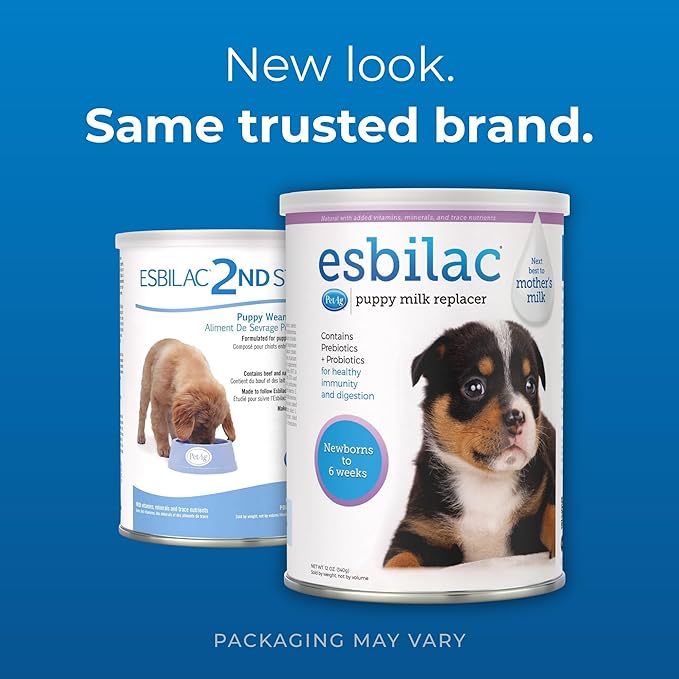 (3 Pack) Pet Ag Esbilac Powder Puppy Milk Replacer and Dog Food Supplement - 12 Ounce
