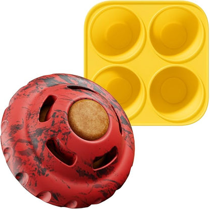 Dog Toys to Keep Them Busy,Frozen Treat Dog Enrichment Toys,Slow Food Training to Relieve Boredom and Stimulating,Dog Puzzle Treat Food Dispensing Ball Toy for Small Medium Large Dogs