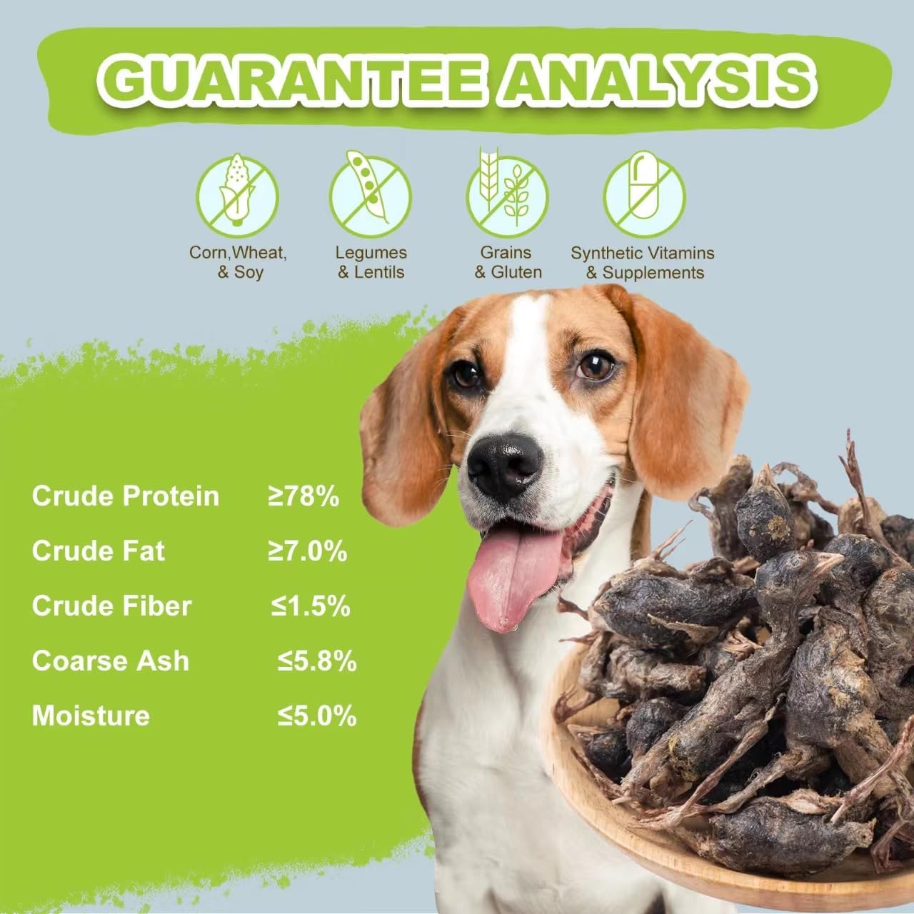 Freeze Dried Dogs Cats Treats - Little Quail Natural Dog Treats Cat Delicious Snacks Training Cat Food Healthy Easy Digestion Pet Food (3 OZ)