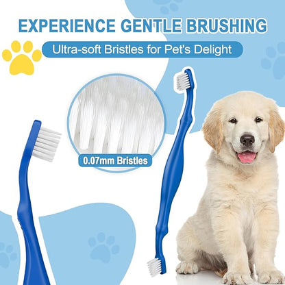 Comfort Grip Canine Toothbrush for Medium Dogs - Ergonomically designed for easy dental care for medium-sized dogs Dog teeth cleaning - M