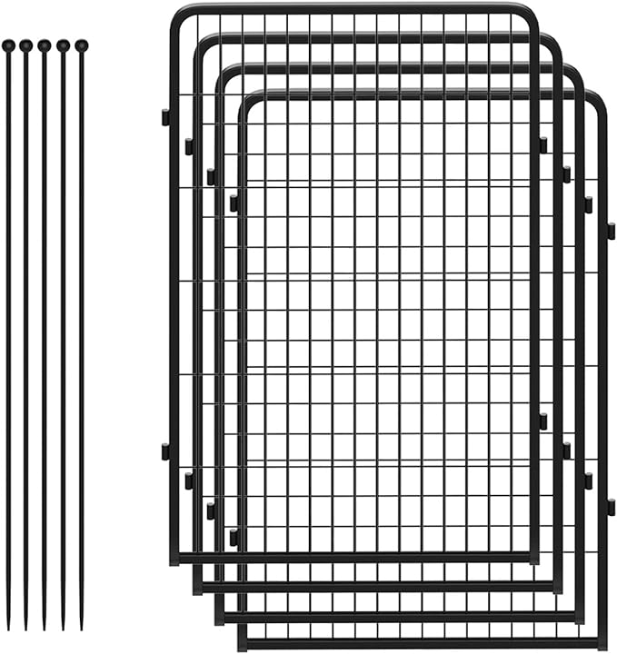 FXW Rollick Dog Playpen for Yard, RV Camping│Patented, 45 inch 4 Panels