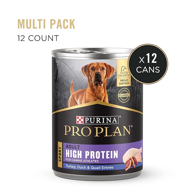 Purina Pro Plan Sport High Protein Turkey, Duck & Quail Entrée Wet Dog Food - (Pack of 12) 13 oz. Cans