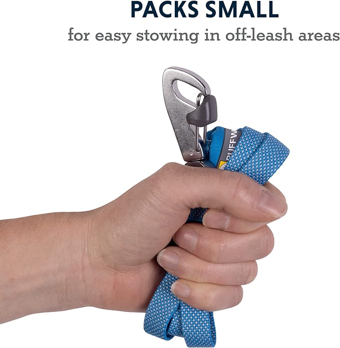 Ruffwear, Hi & Light Dog Leash, Minimal Ultralight Lead for Everyday Walks and Runs, 4.5 ft, Blue Dusk