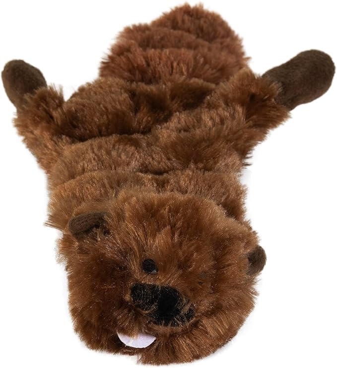 Hyper Pet Critter Skinz Beaver Super Squeaker Plush Dog Toy, Large