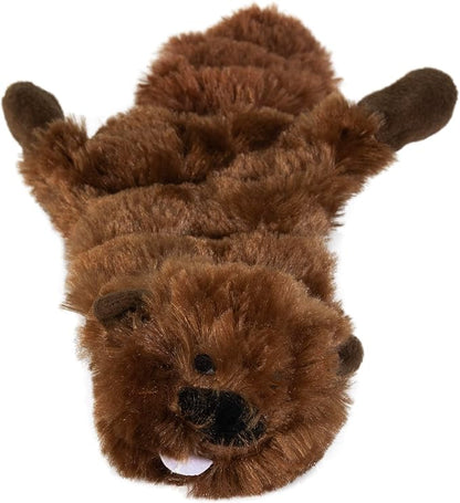 Hyper Pet Critter Skinz Beaver Super Squeaker Plush Dog Toy, Large