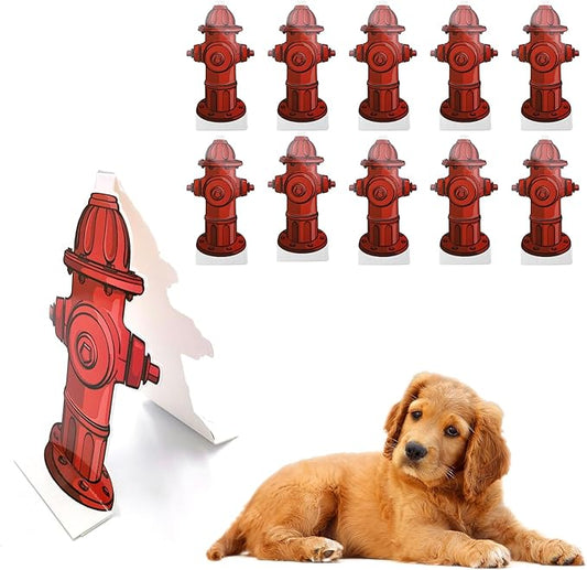 10pcs Dog Pee Pad Helper, Fire Hydrant for Dogs to Pee On, Potty Reusable Training Dog Pee Pad Tool, Dog Fire Hydrant Pee Post, Pet Diaper Pad Guide, Pet Potty Guide for Dog Puppy