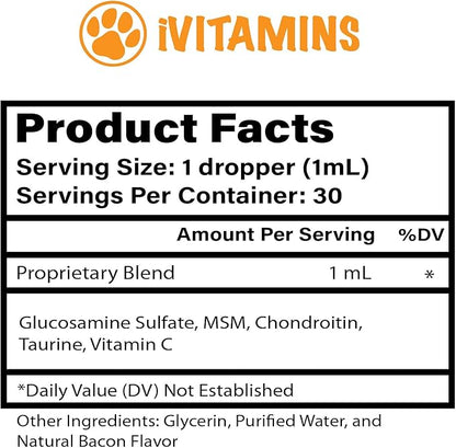Glucosamine for Dogs | Supports Healthy Hips, Joints, & More | Glucosamine for Dogs Hip and Joint Supplement | Dog Glucosamine | Dog Joint Supplement | Glucosamine Chondroitin for Dogs | 1 fl oz