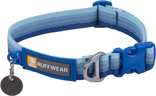 Ruffwear, Front Range Dog Collar, Durable and Comfortable Collar for Everyday Use, Coastal Fade, 11"-14"