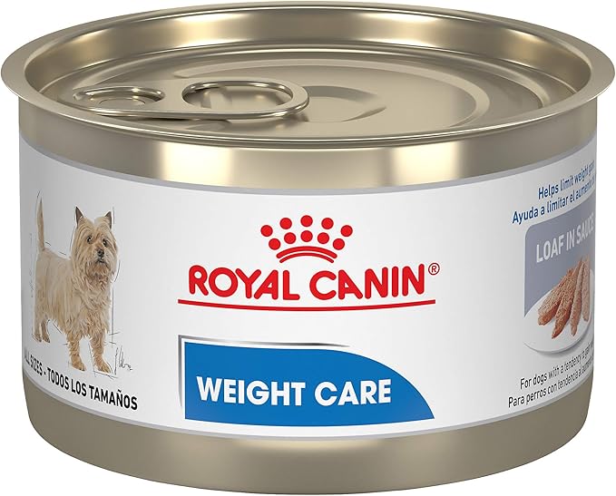 Royal Canin Weight Care Loaf in Sauce Wet Dog Food, 5.2 oz can (24-Count)