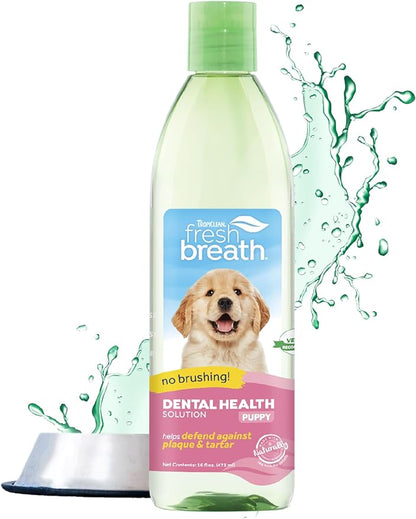 TropiClean Fresh Breath for Puppy Breath | Breath Freshener | Puppy Dental Care Made Easy | Puppy Mouthwash | Made in the USA | 16 oz.