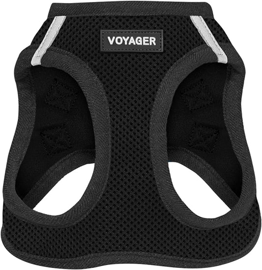 Voyager Step-In Air Dog Harness - All Weather Mesh Step in Vest Harness for Small and Medium Dogs by Best Pet Supplies - Black, S