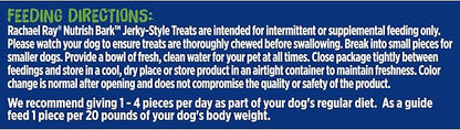 Nutrish Rachael Ray Bark Jerky-Style Dog Treats with Real Chicken Jerky, Peanut Butter & Bacon, 4.5 Ounce (Pack of 5)