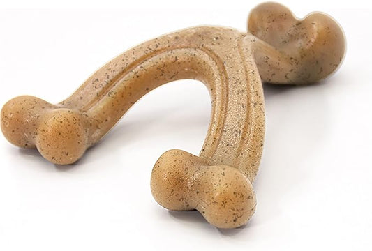 Nylabone Gourmet Style Strong Chew Wishbone Dog Chew Toy, Chicken Flavor, Large/Giant (1 Count)
