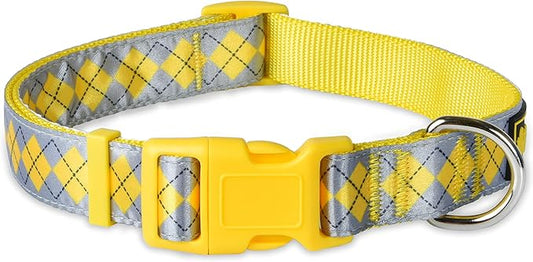 Harry Potter Hufflepuff Dog Collar in Size Large | Large Dog Collar, Harry Potter Dog Collar | Harry Potter Dog Apparel & Accessories for Hogwarts Houses, Hufflepuff