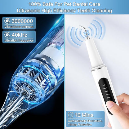 Dog Plaque Remover for Teeth, Dog Tooth Brushing Kit for Tartar, 5 Modes Pet Dog Teeth Cleaning, Dog Pet Puppy Dental Toothbrush Tool, Pet Teeth Cleaning Suitable for Dog/Cat