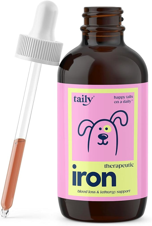 AminoPets Liquid Iron Supplements for Dogs, Cats | Supports Anemia, Low Enery Levels and Lethargy | For Dogs, Puppies, Cats, and Kittens - Made in USA