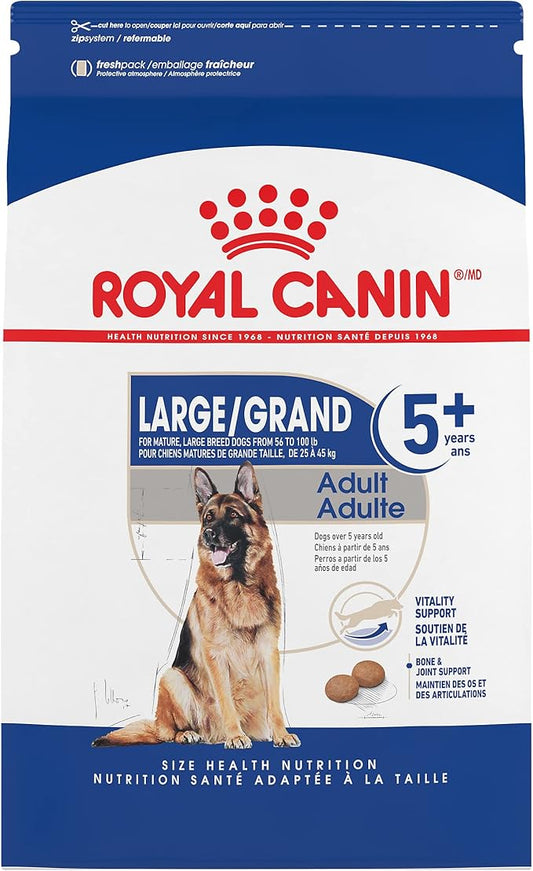 Royal Canin Large Adult 5+ Dry Dog Food for Older Dogs, 30 lb bag