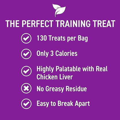 Cloud Star Tricky Trainers Chewy & Grain Free, Low Calorie Dog Training Treats, Baked in the USA, Liver 5 oz.