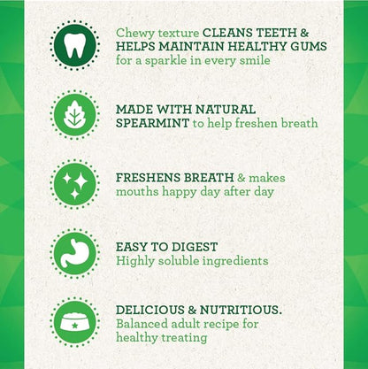 Greenies TEENIE Natural Dental Care Dog Treats Mint Fresh Flavor, 12 oz. Pack (43 Treats)