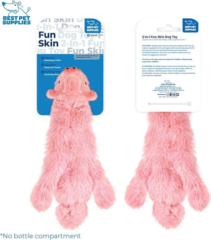 Best Pet Supplies Stuffing Free Squeaky Dog Toys for Small Dogs, Medium Dogs, and Large Dogs, Durable, Best Dog Chew Toy for Teething Puppy, Indoor Play - Pig, Small